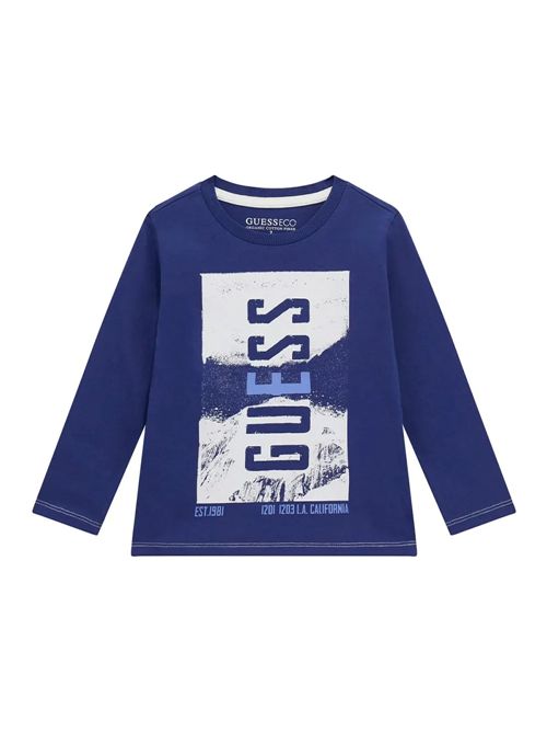 t-shirt bambino blue GUESS | N4BI14I3Z14/G791